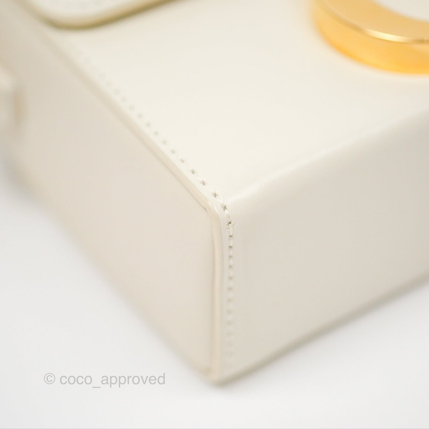 Christian Dior 30 Montaigne Box Bag White Calfskin