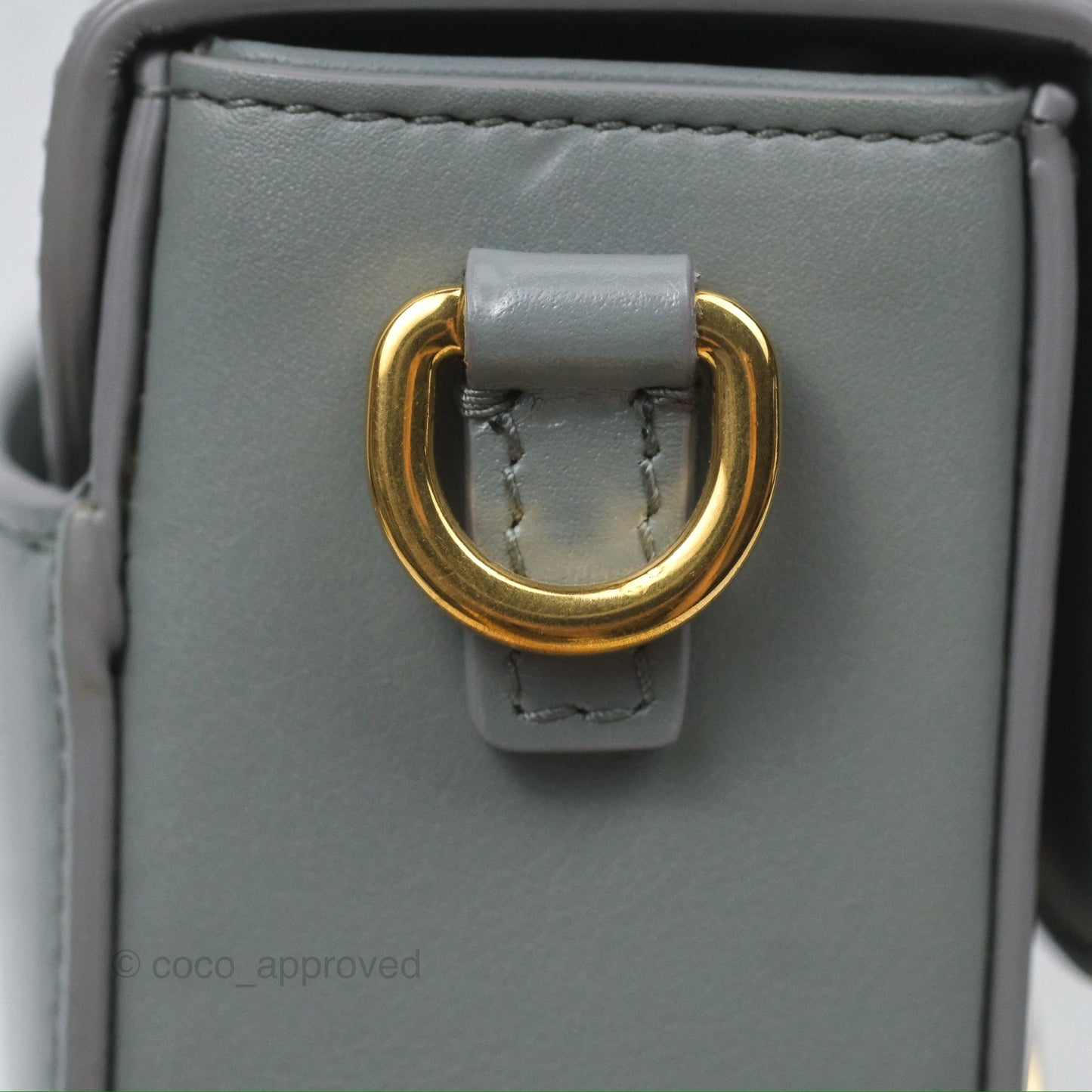Christian Dior 30 Montaigne Box Bag Grey Calfskin
