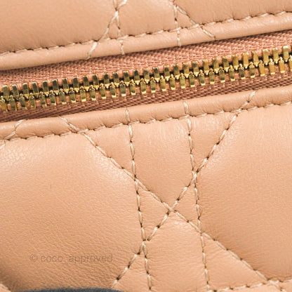 Christian Dior Micro Lady Dior Vanity Case Pink Cannage Lambskin