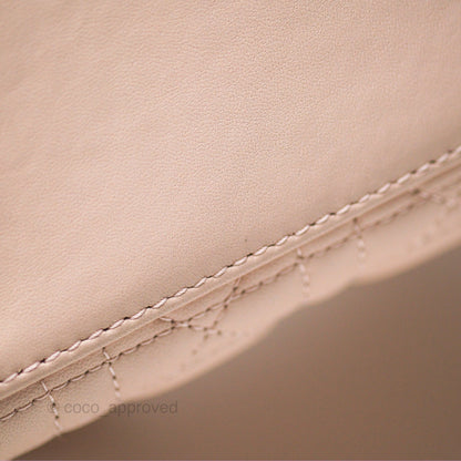 Christian Dior My ABCDior Lady Dior Pale Pink Cannage Lambskin Gold Hardware