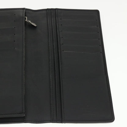 Louis Vuitton Black Leather Portefeuille Brazza wallet accessories