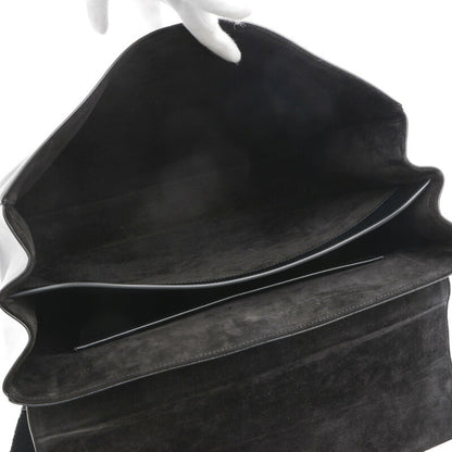 Celine 16 Saise Large Souple 24H Shoulder Bag Leather Black 195533