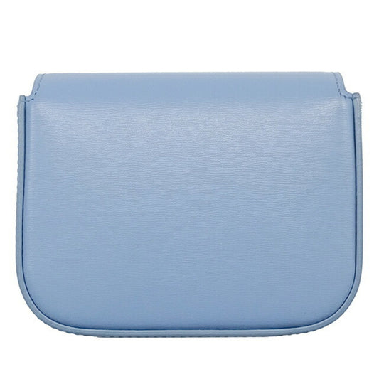 Celine Bag Women's Triomphe Shoulder Shiny Calfskin Celeste Light Blue