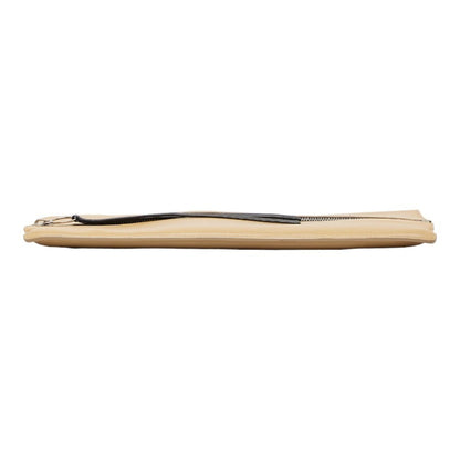 Celine clutch bag second beige leather ladies