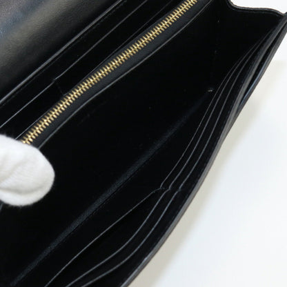 Celine Large Flap 10B563BEL Long Wallet with Folded Coin Purse Leather Ladies