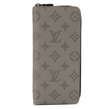 LOUIS VUITTON M81384 Zippy Vertical Monogram Shadow Long Wallet Canvas Men's