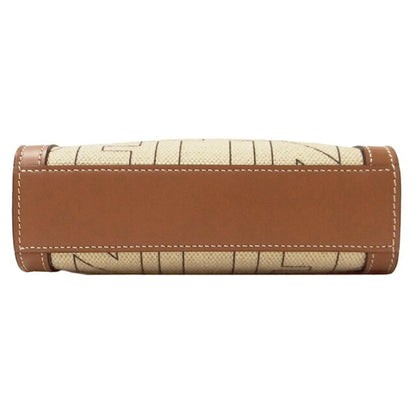 Celine Bag Women's Handbag Shoulder 2way Canvas Vertical Cover Natural Brown
