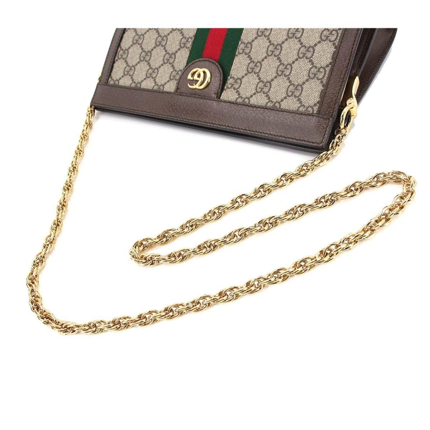 Gucci Ophidia  Small Shoulder Bag Supreme Leather Beige Brown 503877