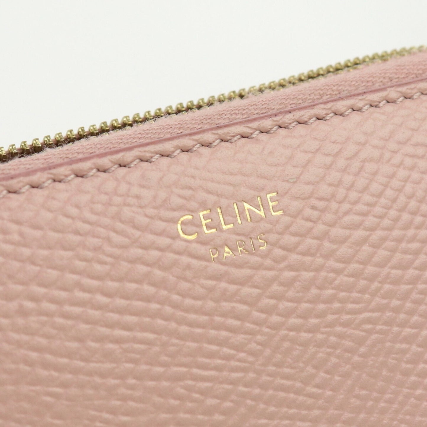Celine Large Zipped 10B553BEL Long Wallet Round Leather Ladies