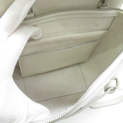 Celine Belt bag 2wayShoulder Bag White Grained calfskin