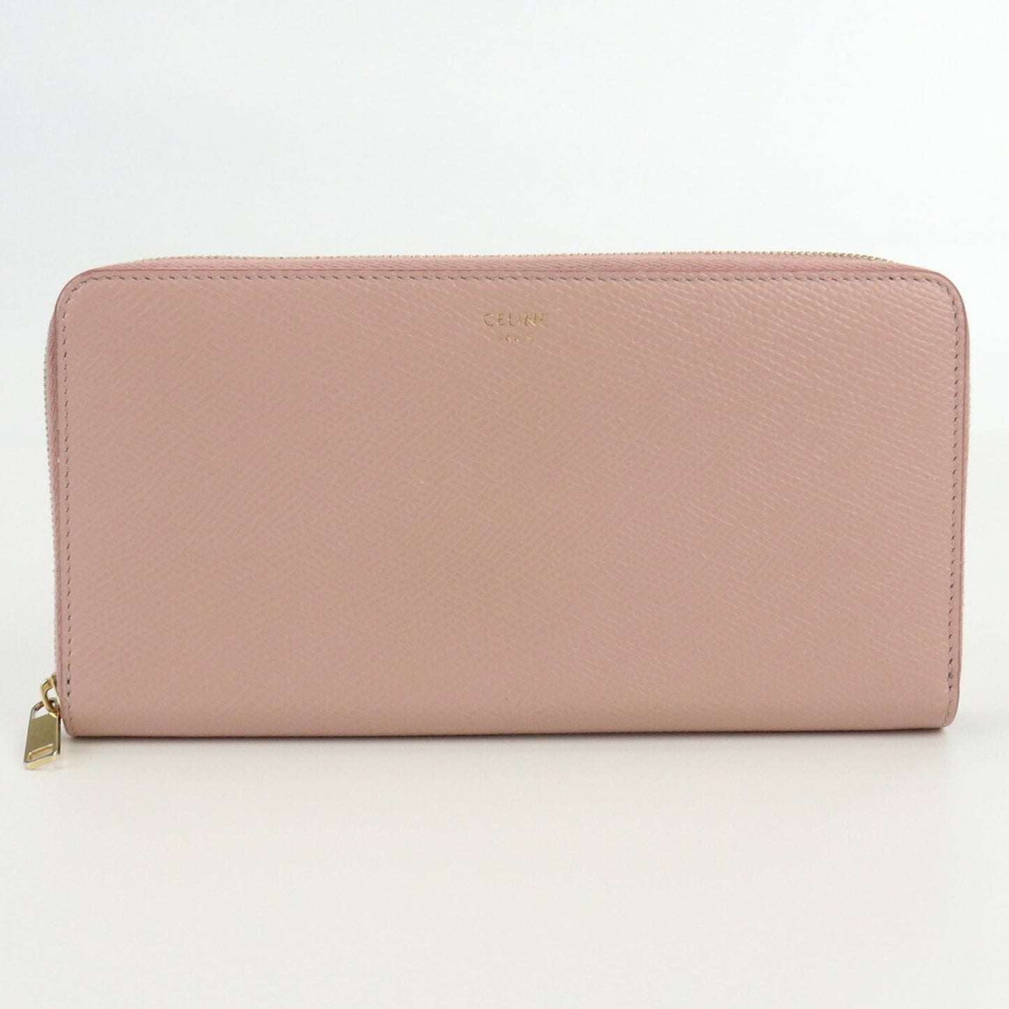 Celine Large Zipped 10B553BEL Long Wallet Round Leather Ladies