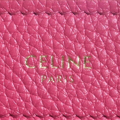 Celine Leather Luggage Nano Shopper Handbag Pink Ladies