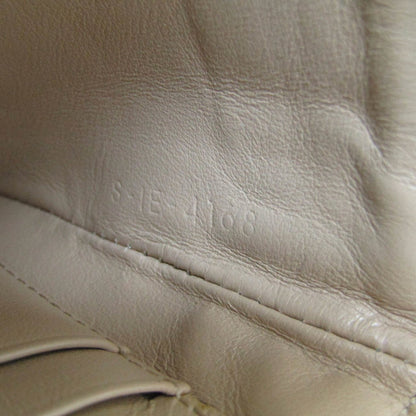 Celine Quilted C Charm Women's Leather Coin Purse/coin Case Beige