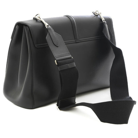 Celine 16 Saise Large Souple 24H Shoulder Bag Leather Black 195533