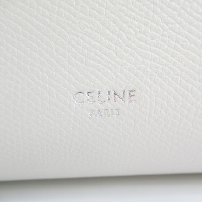 Celine Belt bag 2wayShoulder Bag White Grained calfskin