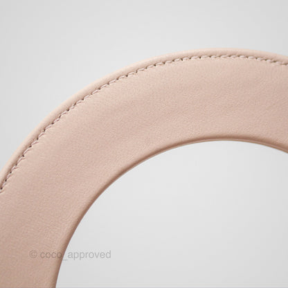 Christian Dior My ABCDior Lady Dior Pale Pink Cannage Lambskin Gold Hardware