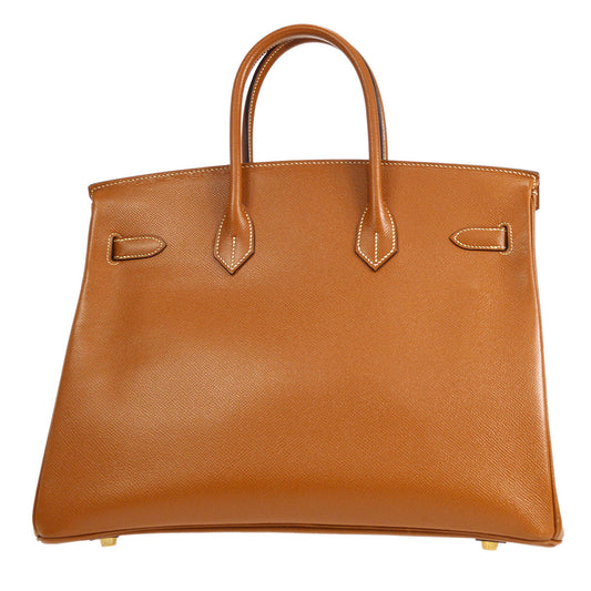 HERMES 1998 BIRKIN 35 Gold Courchevel