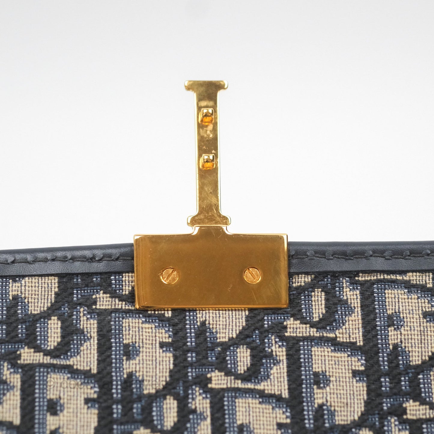 Christian Dior Small 30 Montaigne Bag Blue Dior Oblique Jacquard