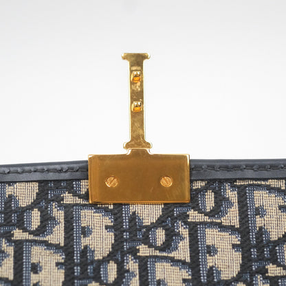 Christian Dior Small 30 Montaigne Bag Blue Dior Oblique Jacquard