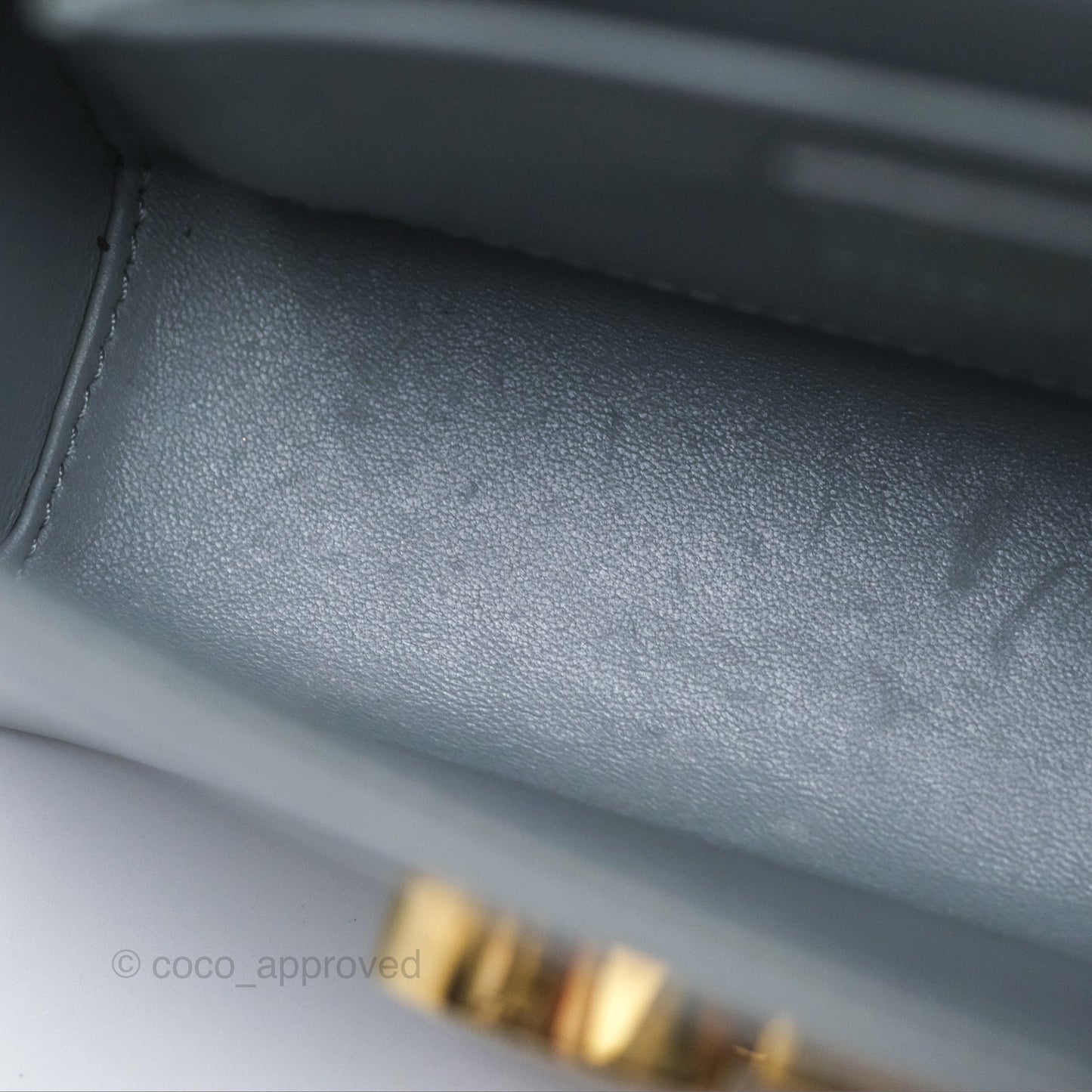 Christian Dior 30 Montaigne Box Bag Grey Calfskin