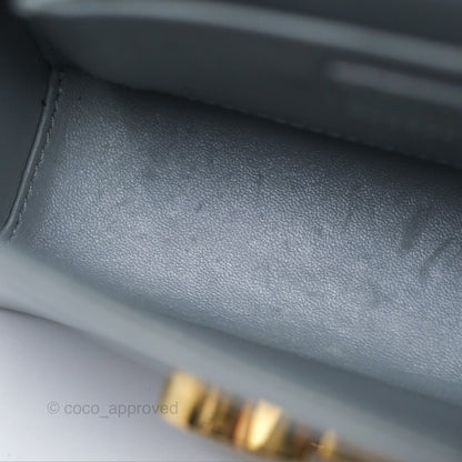 Christian Dior 30 Montaigne Box Bag Grey Calfskin