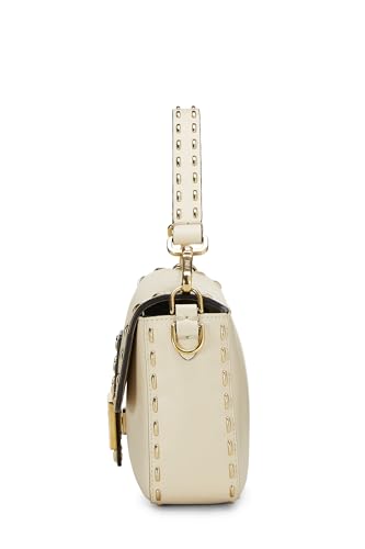 Fendi,  Beige Selleria Convertible Baguette Medium, Beige