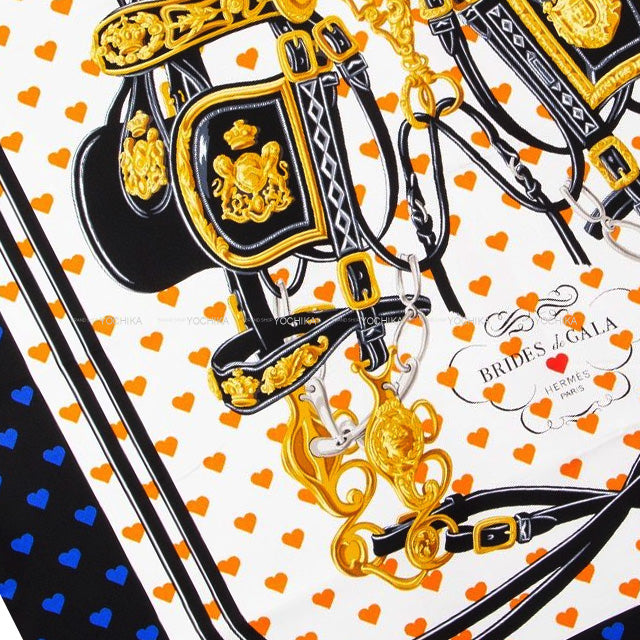 上品な♪【HERMES】Carre Brides De Gala Love scarf エルメス Hermes 