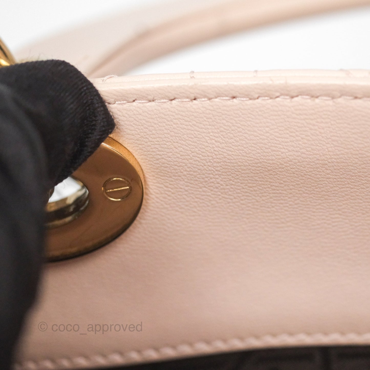 Christian Dior Lambskin My ABCDior Lady Dior Pink Gold Hardware