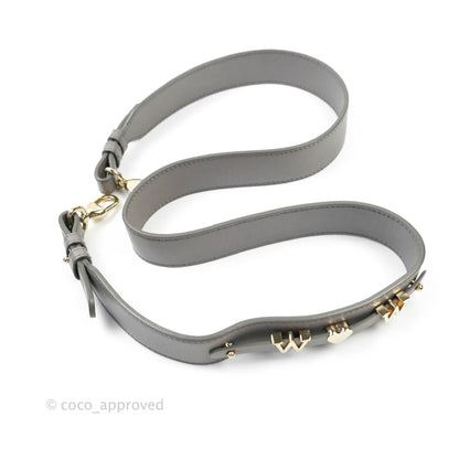 Christian Dior Lambskin My ABCDior Lady Dior Grey Gold Hardware