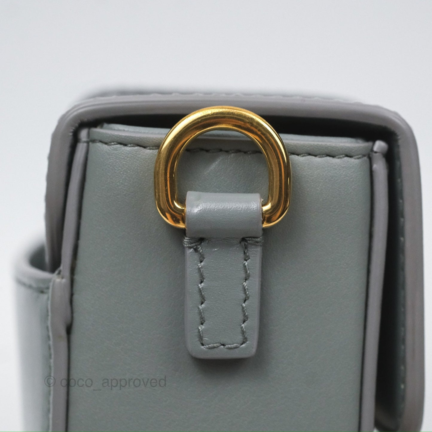 Christian Dior 30 Montaigne Box Bag Grey Calfskin