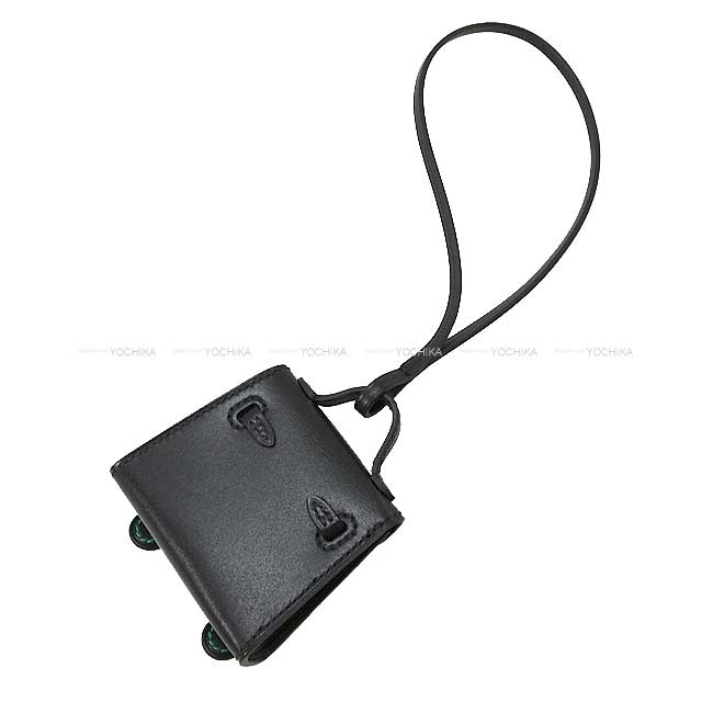 HERMES bag charm Bijoux de SAC Kelly doll Noir (Black)/Bleu Electrique/Mauve Pale/Mint Veau Tadelakt Gold HW Stamp