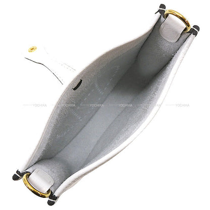 HERMES Shoulder bag Evelyne 16 TPM New White Taurillon Clemence Gold HW Stamp