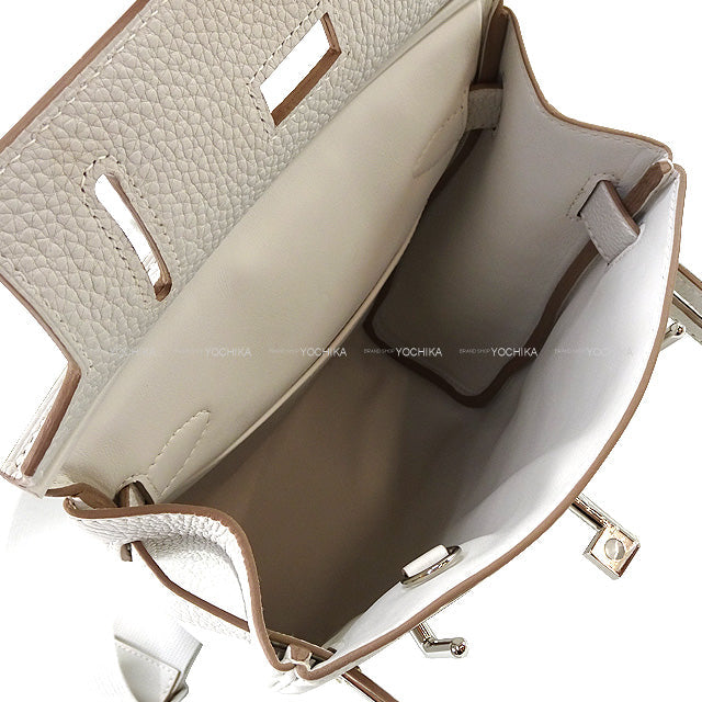 HERMES Shoulder bag Hac a Dos PM New Gris Perle Veau Togo Silver HW Stamp