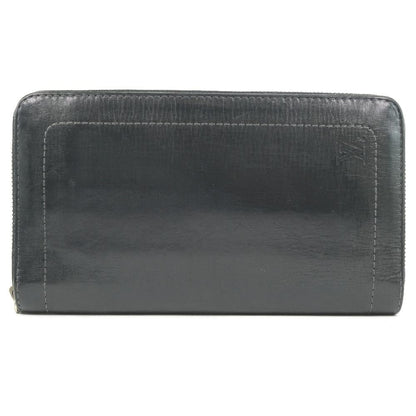 Louis Vuitton Black Leather Zippy organizer wallet accessories