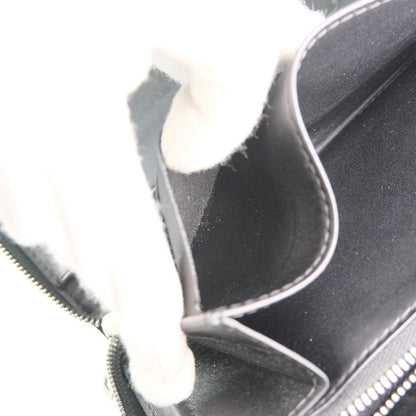 Louis Vuitton Black Leather Zippy organizer wallet accessories