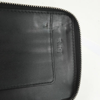 Louis Vuitton Black Leather Zippy organizer wallet accessories