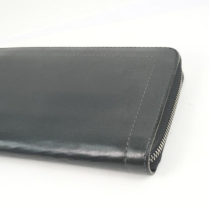 Louis Vuitton Black Leather Zippy organizer wallet accessories
