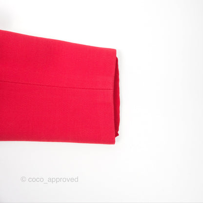 Christian Dior Red Wool Silk Dress Size 34