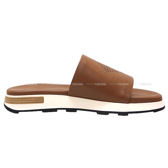 HERMES sandals Reflex Brown Calf 40 #40