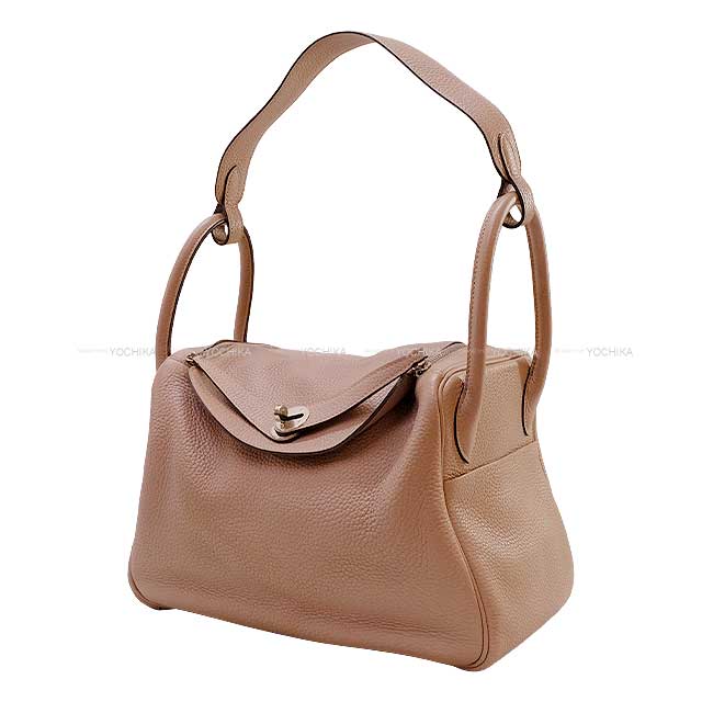 HERMES Shoulder bag Lindy 30 Glycine Taurillon Clemence Silver HW Stamp T