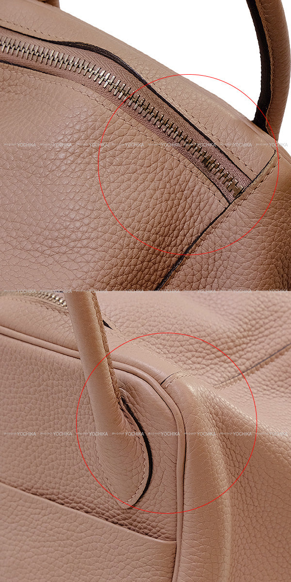 HERMES Shoulder bag Lindy 30 Glycine Taurillon Clemence Silver HW Stamp T