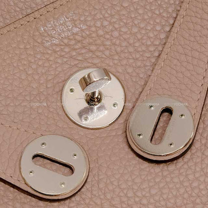 HERMES Shoulder bag Lindy 30 Glycine Taurillon Clemence Silver HW Stamp T