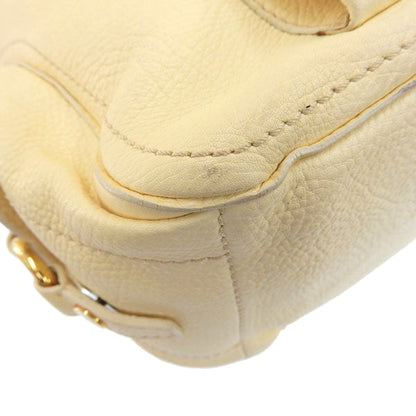 Celine Macadam Plate Top Handle Bag Ivory