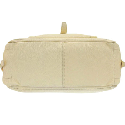 Celine Macadam Plate Top Handle Bag Ivory
