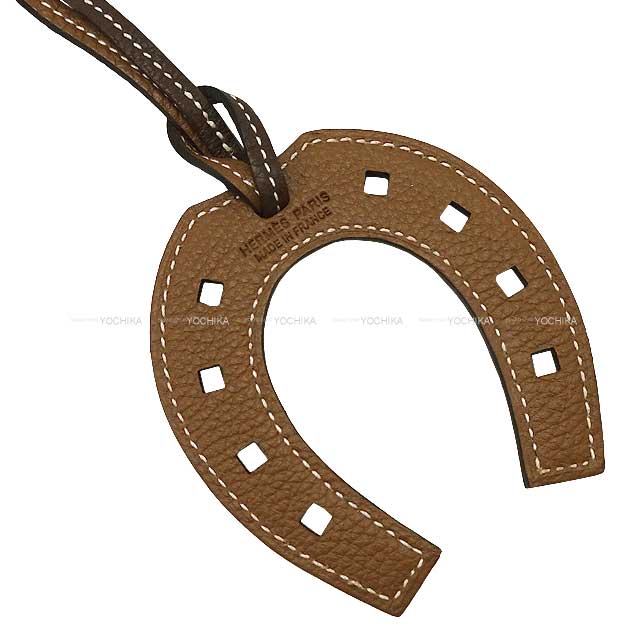 HERMES bag charm Paddock Cacao/Alezan Veau Togo