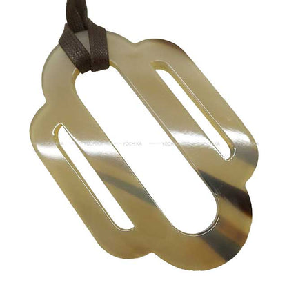 HERMES necklace Attelage Buffalo Horn