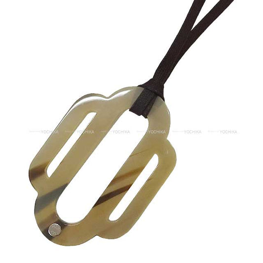 HERMES necklace Attelage Buffalo Horn