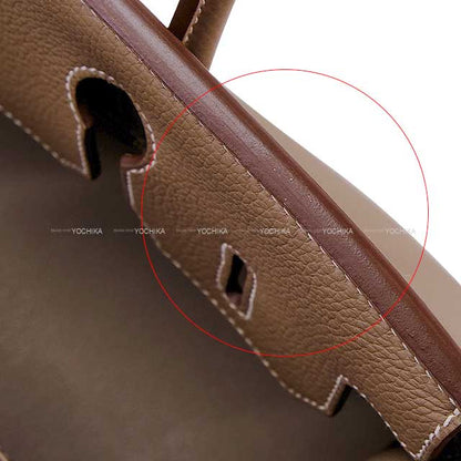 HERMES Handbag Birkin30 Etoupe Veau Togo Gold HW Stamp