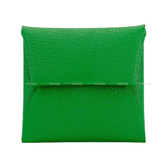 HERMES change purse Bastia Verso Bambou/Rose Darling Chevre Myzore Silver HW Stamp