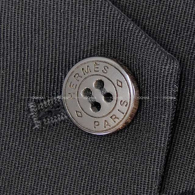 2018SS HERMES Pants Ladies Pleats Pants Asia Fit Noir (Black) wool kavan 40